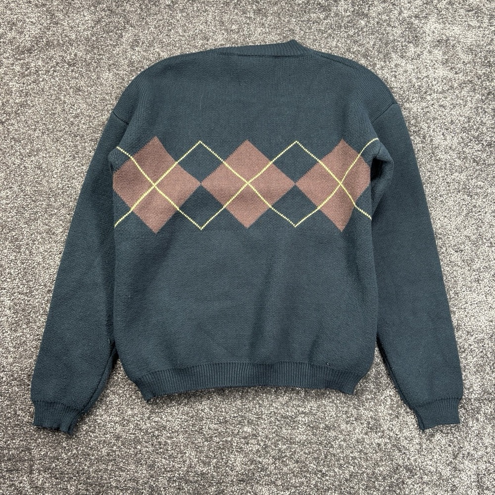 Taylor Swift Sweater Womens XS Blue Knit Pullover Argyle All Too Well Music - Picture 2 of 8